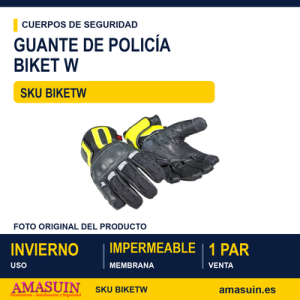 Guante de policía motorista de invierno BIKET W Dragon TB Group