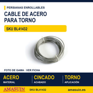 Cable de acero para torno - BLISTER CABLE 2 MM X 6 M (1432)