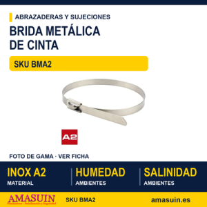 Brida metálica cinta Inoxidable A2