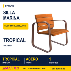 Silla Marina Mar Acero y Tropical