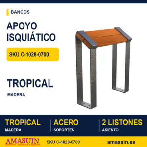 Apoyo Isquiático Patas Acero y Tropical