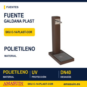 Fuente Galdana PLAST CORTEN 8017