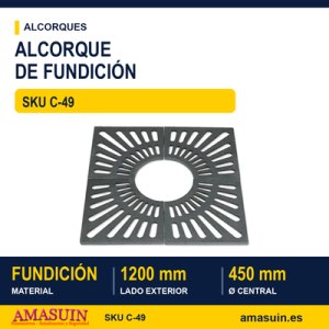 Alcorque Cuadrado 120x120cm