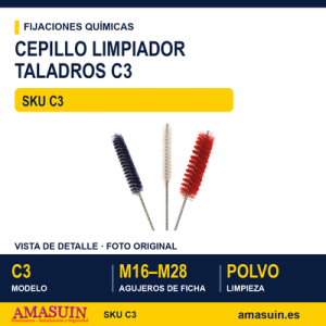 Cepillo Limpiador Taladros C3.