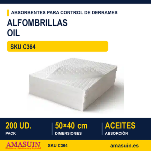 Alfombrillas Oil. Pack 200 Ud.
