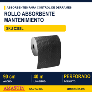 Rollo Absorbente Mantenimiento 90cmx40m