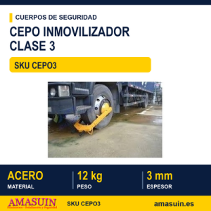 Cepo Inmovilizador Camiones Clase 3