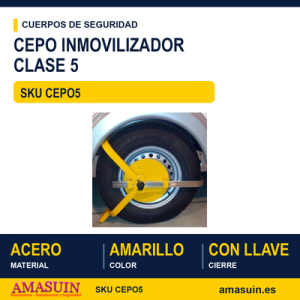 Cepo Inmovilizador Vehículos Clase 5