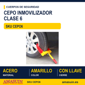 Cepo Inmovilizador Vehículos Clase 6