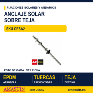 Anclaje para teja Inox. A2
