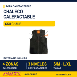 Chaleco Calefactable Heatflex 4 Zonas