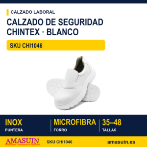 Zapato Seguridad Blanco Chintex.