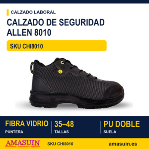 Calzado Seguridad Allen 8010 Anticorte.