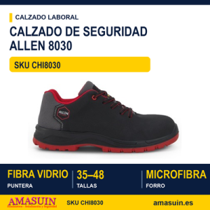 Calzado Seguridad Allen 8030 Repelente al Agua.