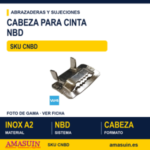 Cabeza cinta NBD - Inox A2 W4