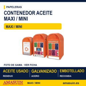 Contenedor aceite usado Maxi y Mini