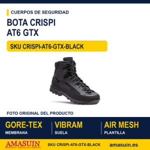 Bota Táctica CRISPI AT6 GTX Black