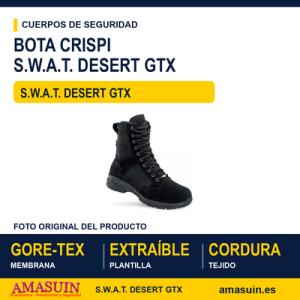 Bota Táctica CRISPI S.W.A.T. Desert GTX Black