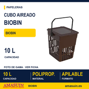 Cubo Biobin 10L. Aireado