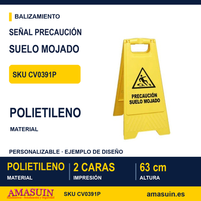 Señal Personalizada Precaución Suelo Mojado 1 Señal Personalizada Precaución Suelo Mojado