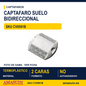 Captafaros de Suelo Blanco-Blanco 3M