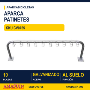 Aparca Patinetes 10 Plazas 1 Cara