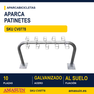 Aparca Patinetes 10 Plazas 2 Caras