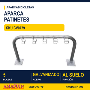 Aparca Patinetes 5 Plazas 1 Cara