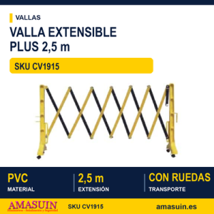 Valla Amarilla Extensible Plus 2.5m