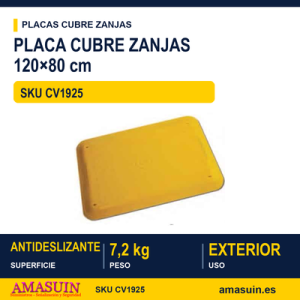 Placa Cubre Zanjas 120x80cm Basic