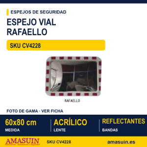 Espejo Vial RAFAELLO 60x80cm Uso Exterior