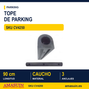 Tope de Parking o Muelle Carga de 90x10x10cm