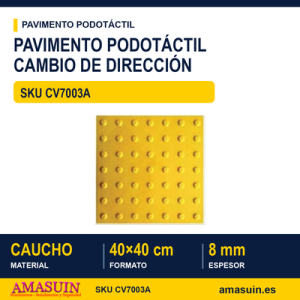 Loseta Podotáctil Cambio Dirección 400x400x8mm