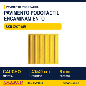 Loseta Podotáctil Encaminamiento 400x400x8mm
