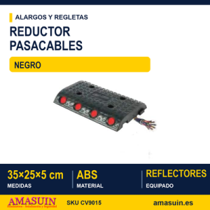 Reductor Pasacables Negro 35x25x5cm