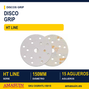Disco Grip Rhynogrip HT Line 150mm. 15 Agujeros.