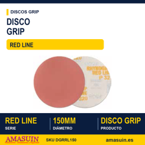 Disco Grip Rhynogrip Red Line 150mm.