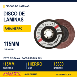 Disco Láminas Hierro 115mm.