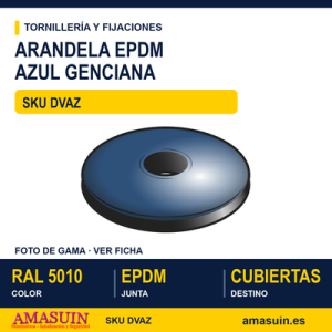 Arandela EPDM Azul Genciana