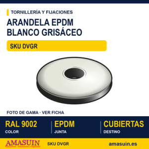 Arandela EPDM Blanco grisáceo