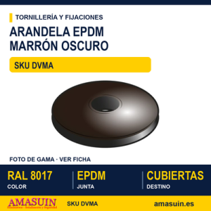 Arandela EPDM Marrón oscuro