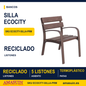 Silla EcoCity plástico reciclado