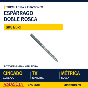 Espárrago doble rosca TX Cincado