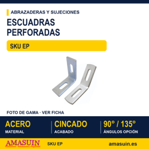 Escuadras perforadas