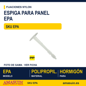 Espiga para panel aislante "epa"