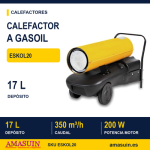 Calefactor Aire Caliente ESKOL20 a Gasoil