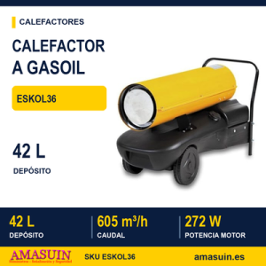 Calefactor Aire Caliente ESKOL36 a Gasoil