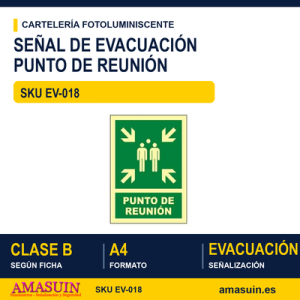 Señal Clase B Punto de Reunión A4