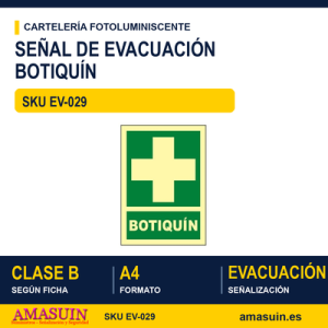 Señal Clase B Botiquín A4