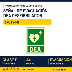 Señal Clase B DEA Desfibrilador A4